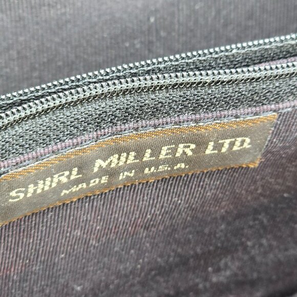 Vintage Shirl Miller Snake Skin Clutch Purse Gold Frame Leather Strap HS 119 - Picture 6 of 10